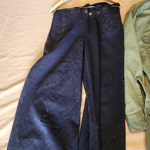 WWII US Naval Uniform Button-Up Trousers